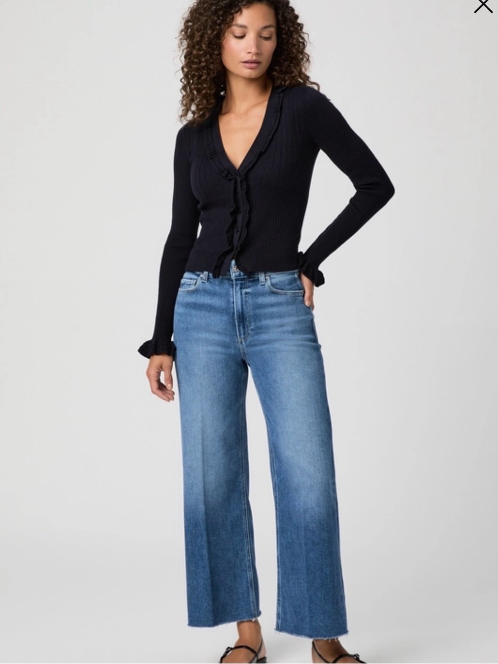 Paige Anessa, raw hem crop, size 28, great condition